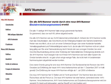 Tablet Screenshot of ahvnummer.ch